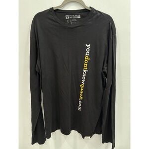 Men's Aflac Long Sleeve Shirt Size Large Graphic You Don't Know Quack T-Shirt